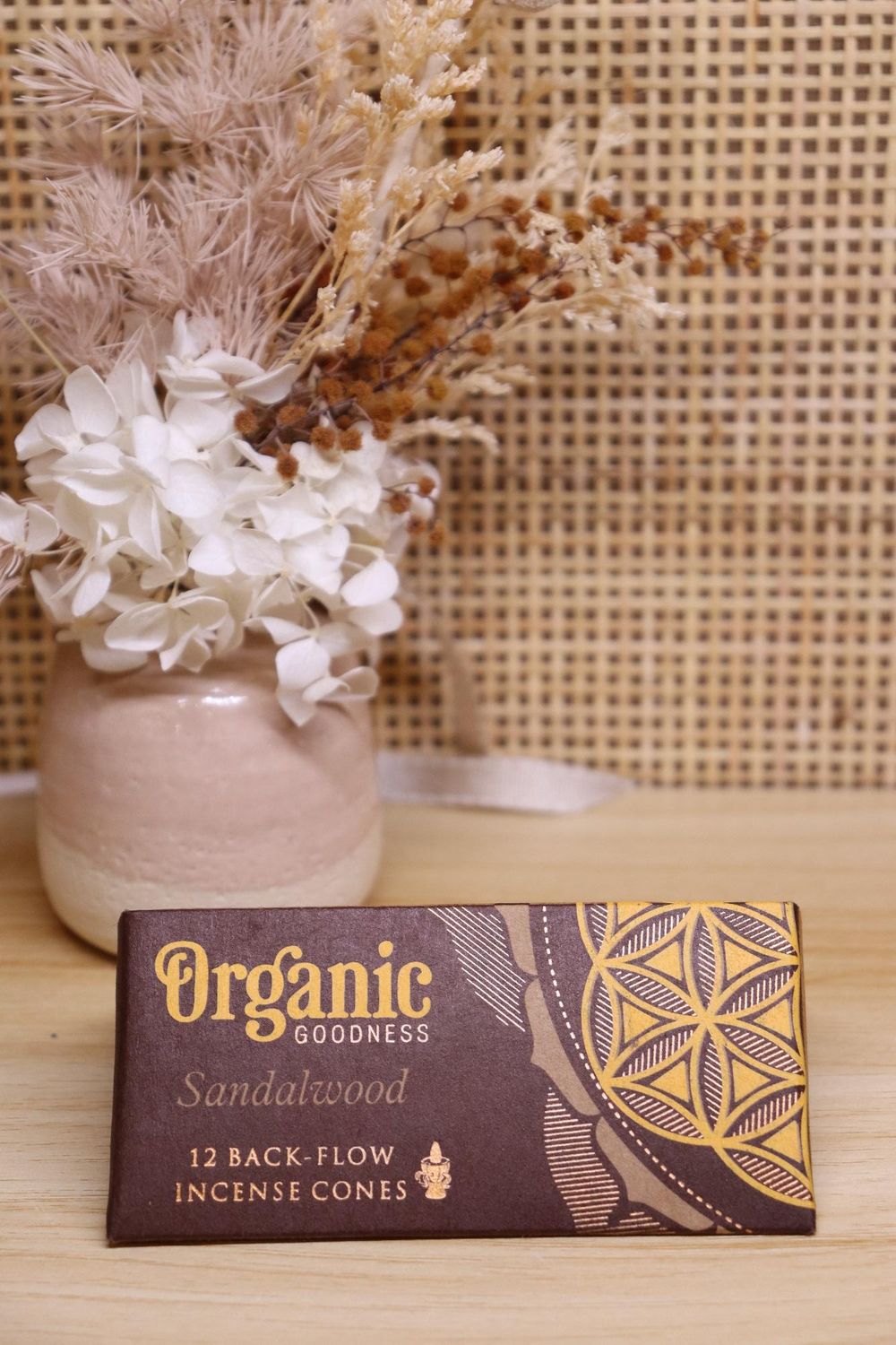 Organic Goodness Back-Flow Incense Cones | SANDALWOOD