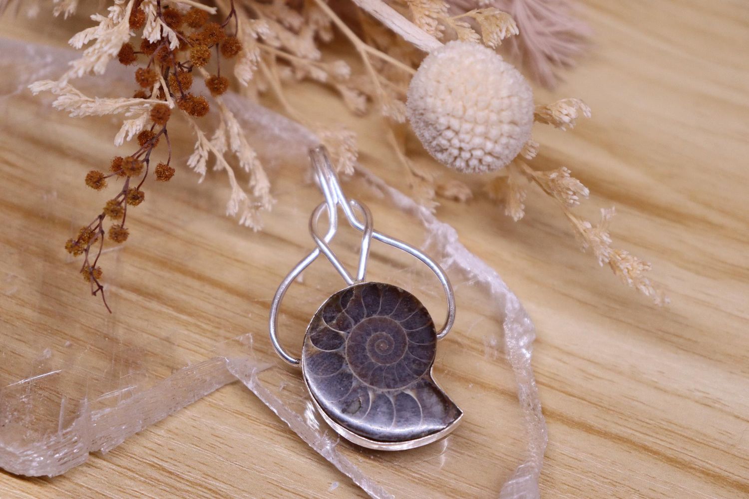 Ammonite  Knot Pendant