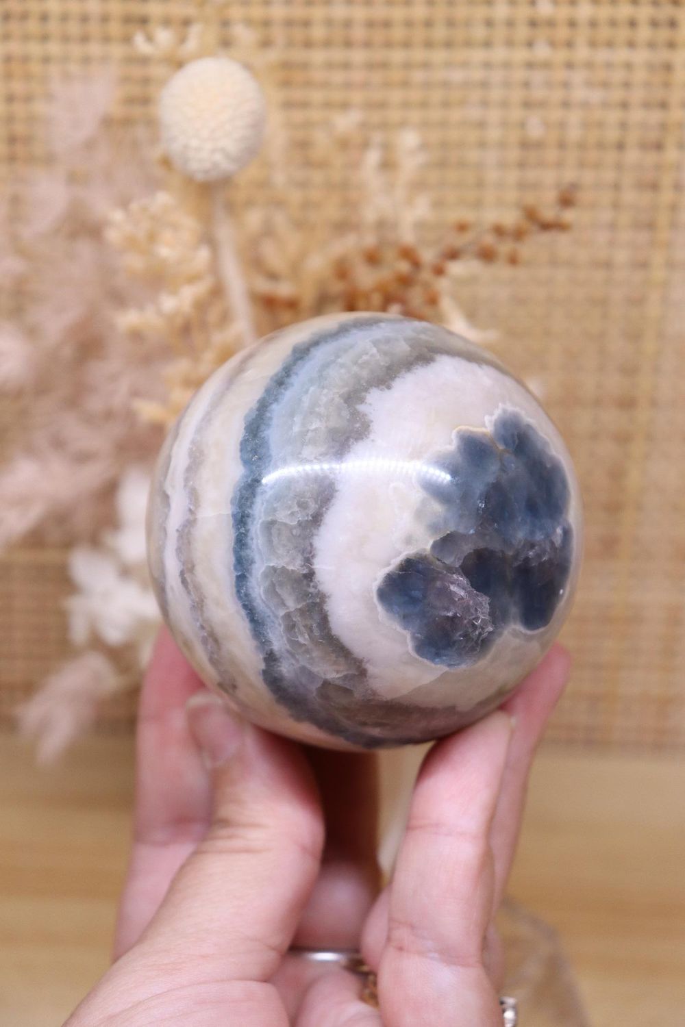 Blue Fluorite Sphere | 499g