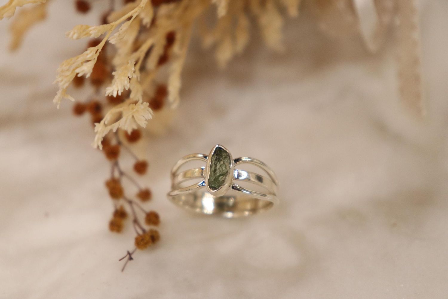 Moldavite Ring | size 8.5