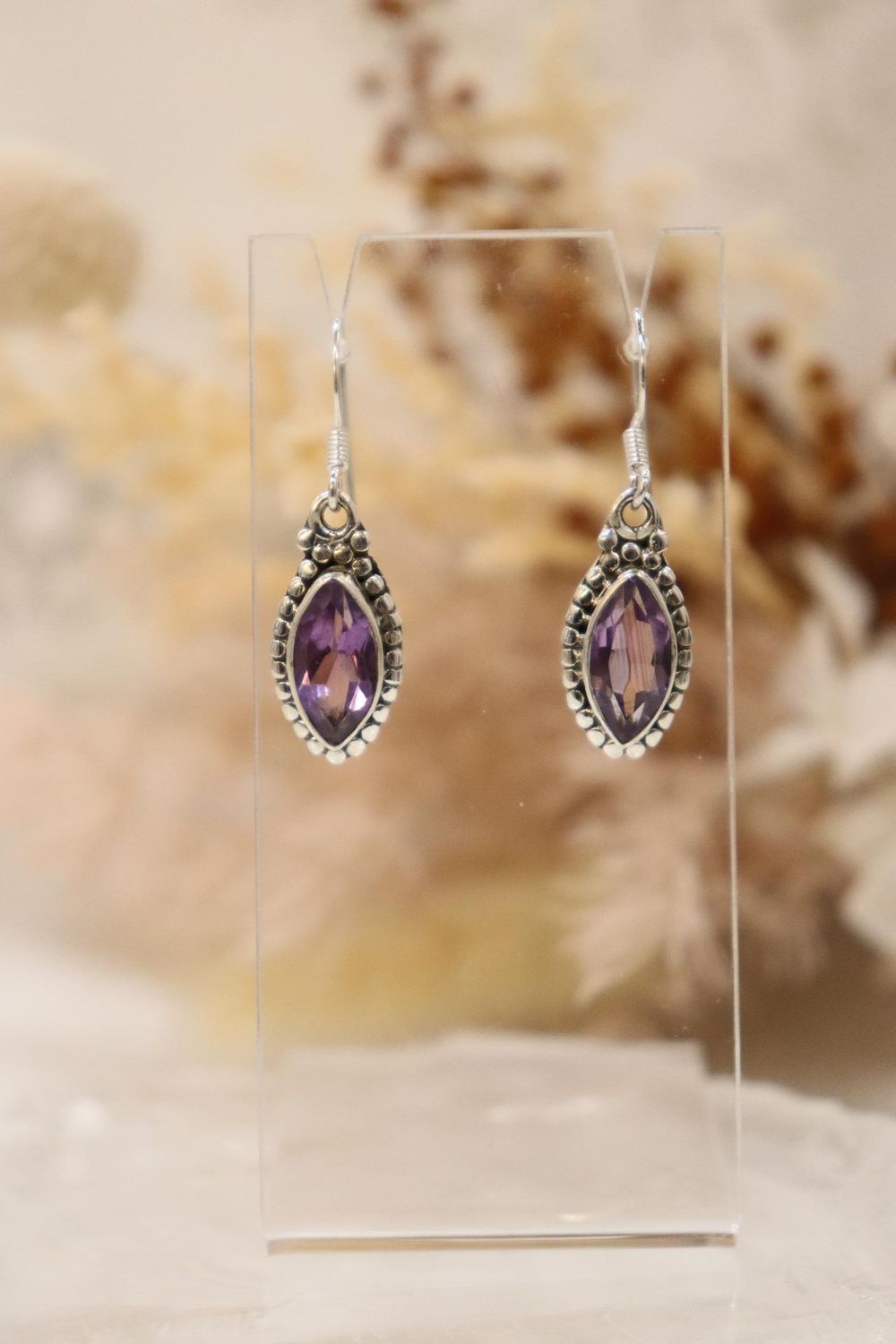 Amethyst Earrings | Eye Drop Set