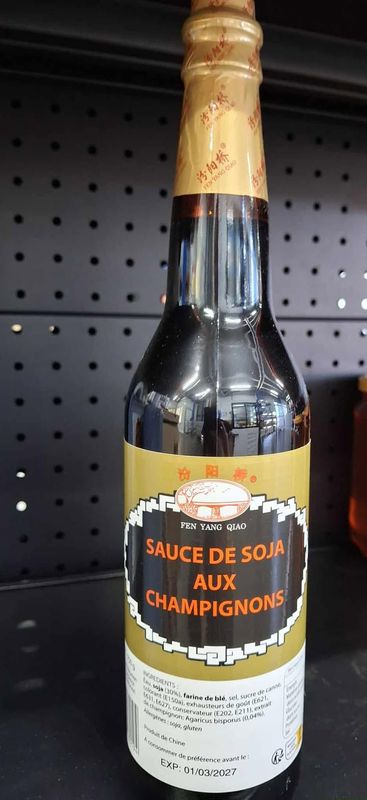 Sauce soja champignons