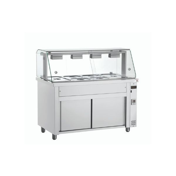 bain marie 4 bac sur meuble