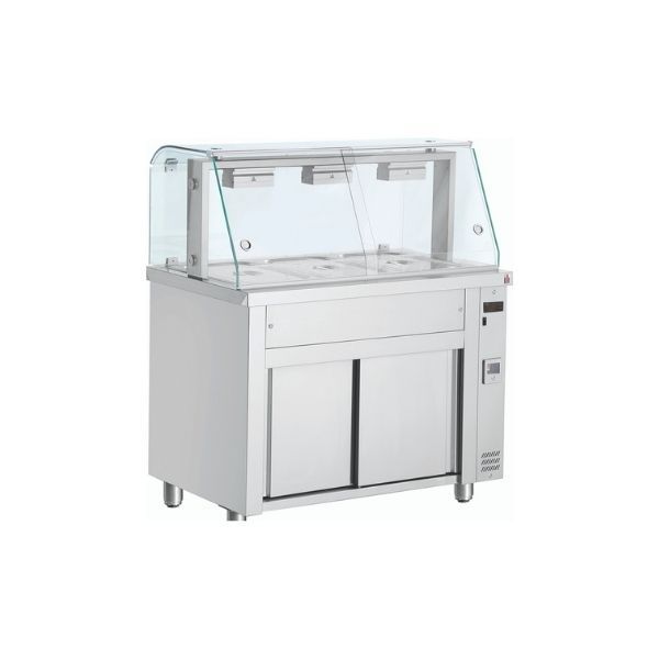 bain marie 3 bac  sur meuble