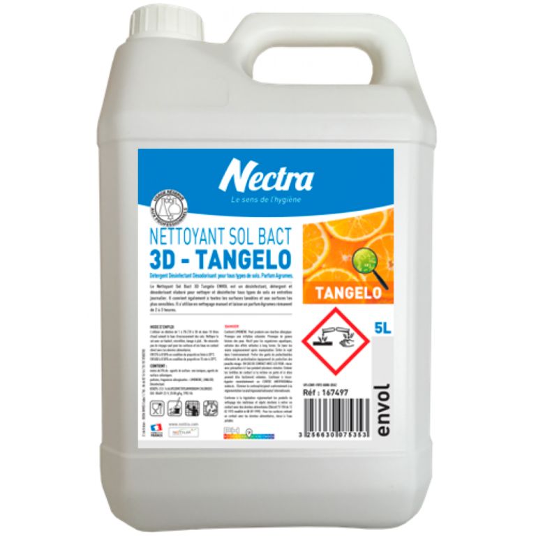 NETOYANT SOL BACT - 3D - TANGELO 5L NETOYANT SOL BACT - 3D - TANGELO 5L