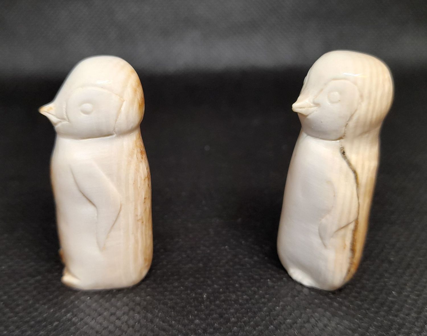 Pinguine aus Mammut Elfenbein