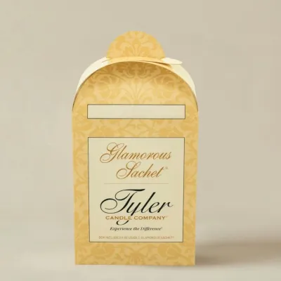 Tyler Glamorous Wash dryer sachets for drawers, laundry, and travel — scented sachet packaging