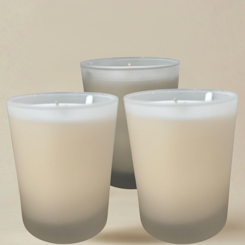Orleans Home Fragrances Limited Edition Frosted Glass 11 oz Candle Collection, Fragrance: Fresh Rose