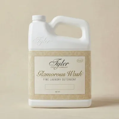 Tyler Glamorous Wash in Cowboy fragrance — fine laundry detergent gallon bottle