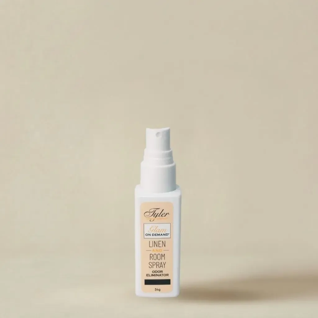 Tyler Glam On Demand fragrance spray — 34g travel‑size bottle