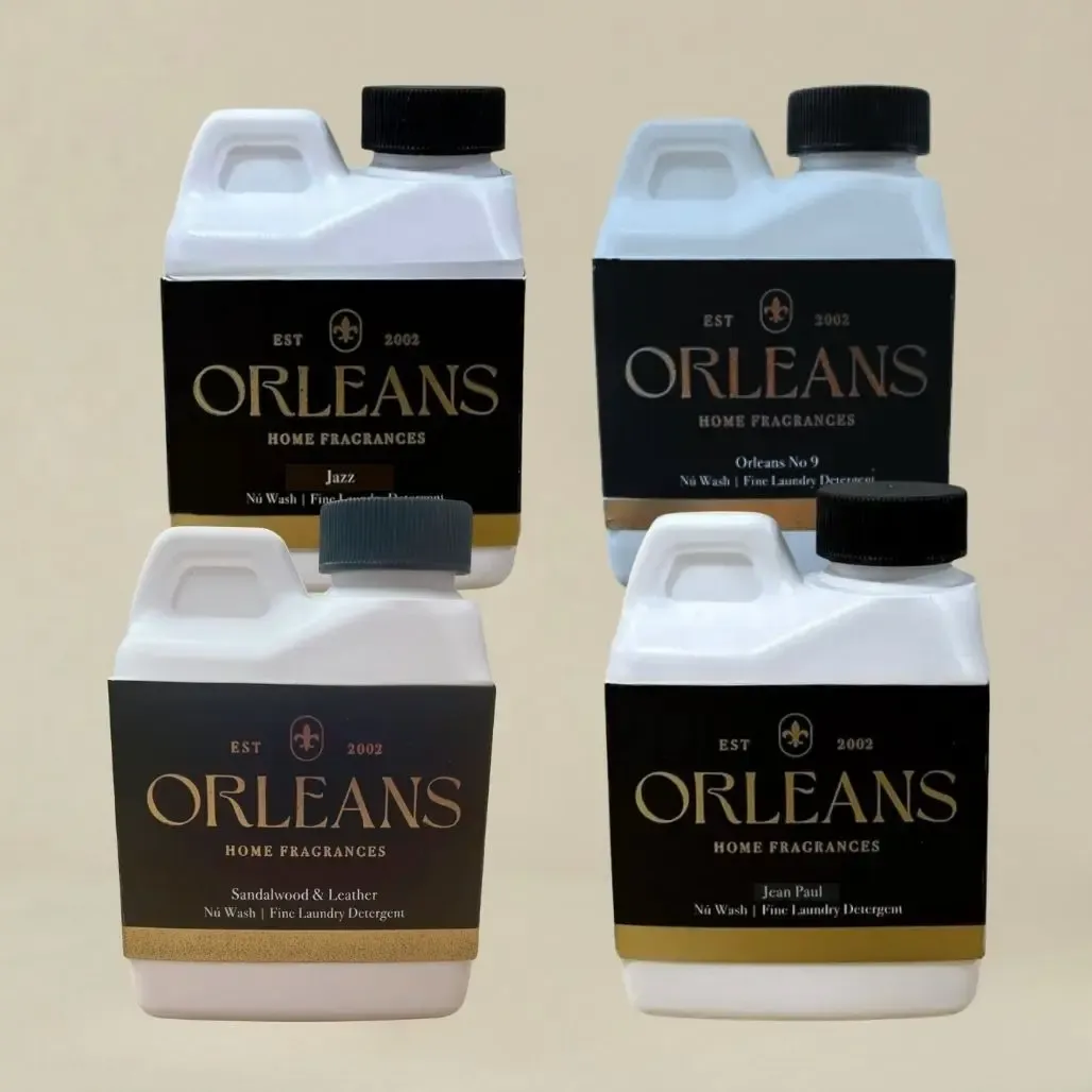 Orleans Home Fragrances Signature Depth Multi 4-pack — Jazz, Orleans No 9, Sandalwood &amp; Leather, and Jean Paul laundry wash