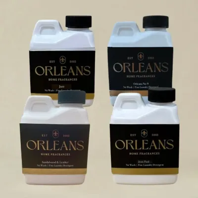 Orleans Home Fragrances Signature Depth Multi 4-pack — Jazz, Orleans No 9, Sandalwood &amp; Leather, and Jean Paul laundry wash