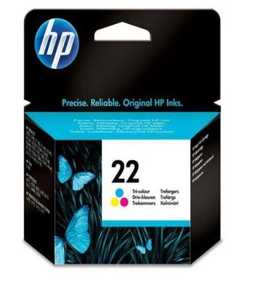 HP 22 TRI-COLOUR INKJET PRINT CARTRIDGE (5ML)