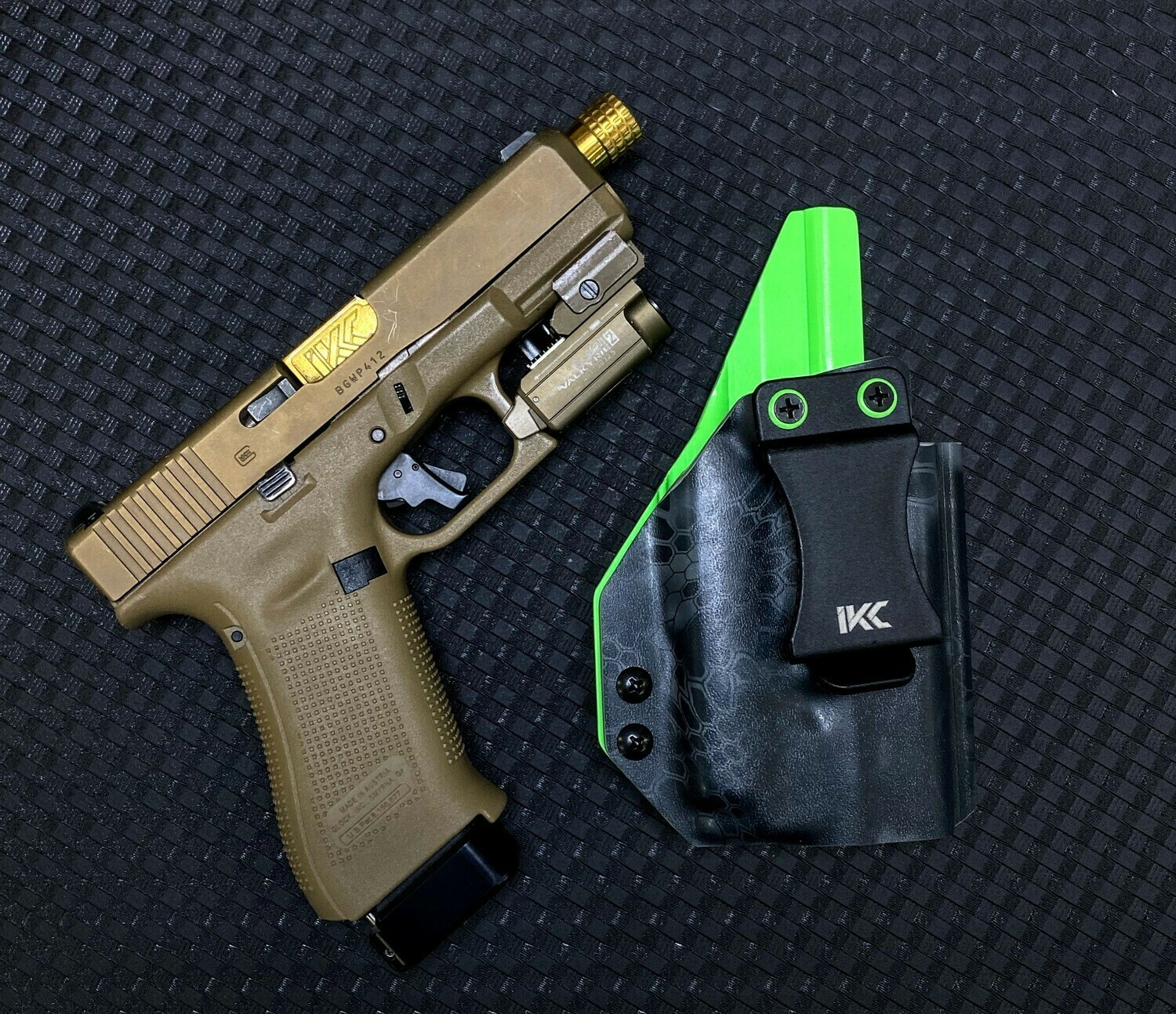 IWB Custom 2Tone Light Bearing Holster
