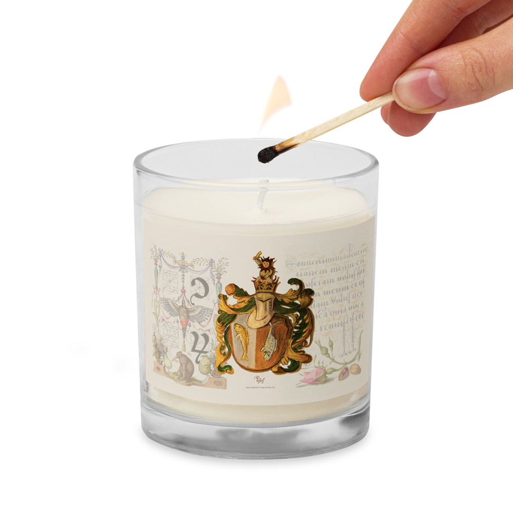 Pisces Coat Of Arms Zodiac Candle