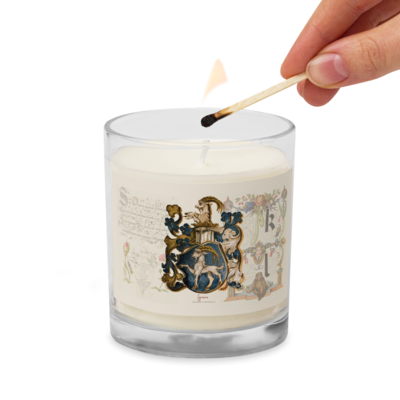 Capricorn Coat Of Arms Zodiac Candle