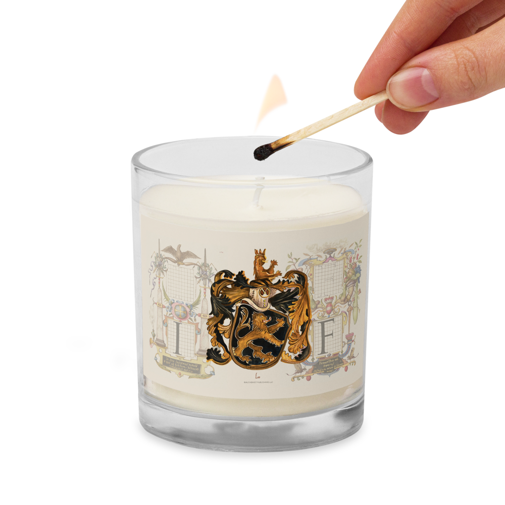 Leo Coat Of Arms Zodiac Candle