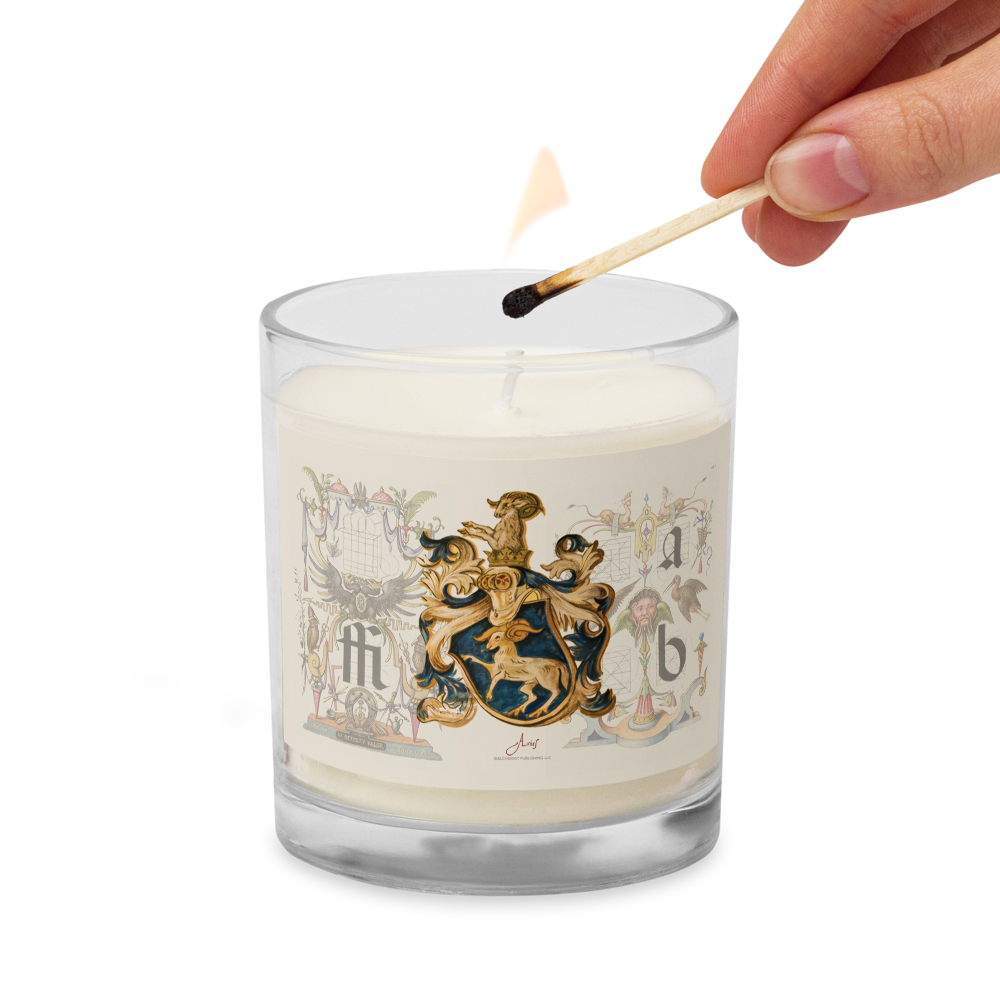 Aries Coat Of Arms Zodiac Candle