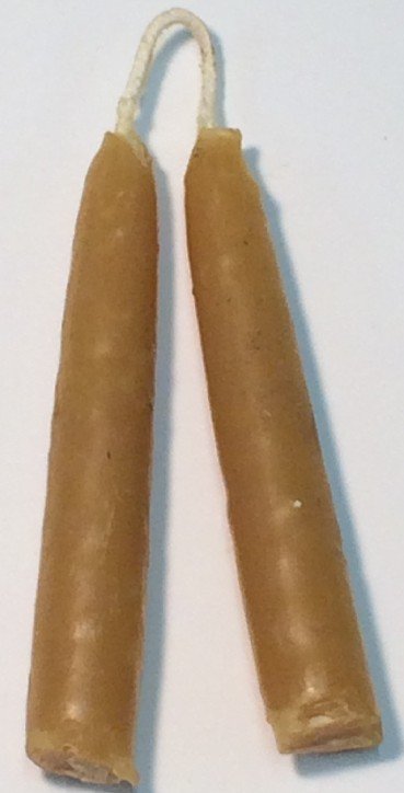4" Handmade Beeswax Taper Candles, $19