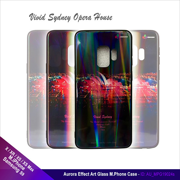 Aurora Art Effect 12H Tempered Glass Phone Case - Vivid Sydney Opera House