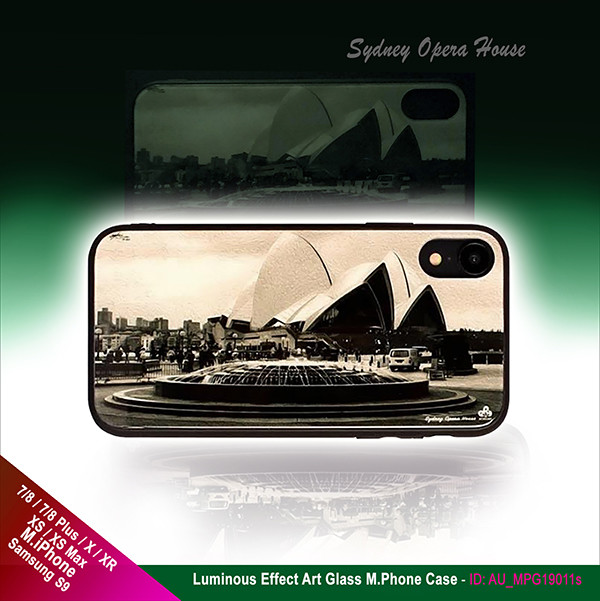 Luminous Art Effect 12H Tempered Glass M.Phone Case - Sydney Opera House