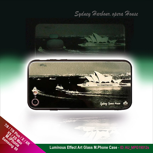 Luminous  Art Effect Extremely 12H Tempered Glass M.Phone Case - Sydney Harbour