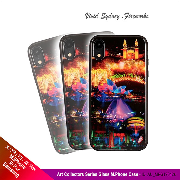 Art Collects Series  With Extremely 12H Glass M.Phone Case - Vivid Sydney Fireworks
