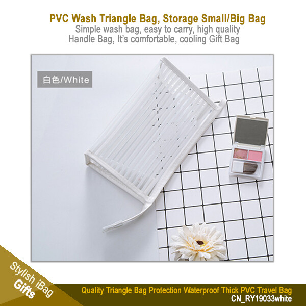 Waterproof Triangle Strip Gifts Bag - White, Black, Pink