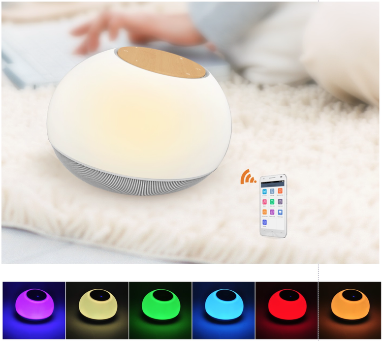 iHome Smart WakeUp Light with Bluttooth Speaker And App