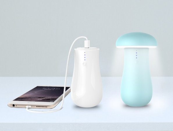 MUSHROOM LED LIGHT WITH POWER BANK