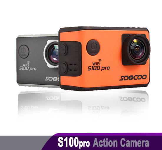 S100Pro Action Camera - Voice Control, 2.0 Touch Screen, Wifi, 4K , Wide Angle170°  GPS Extension