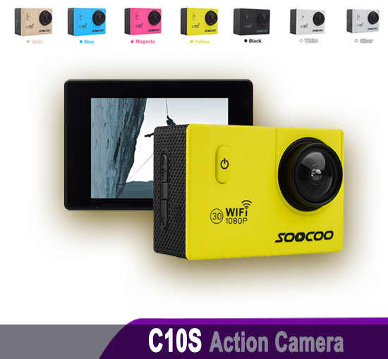 C10S Action Camera - Full HD, Wide Angle 170°, WiFi, Waterproof 30m, Bike, Video