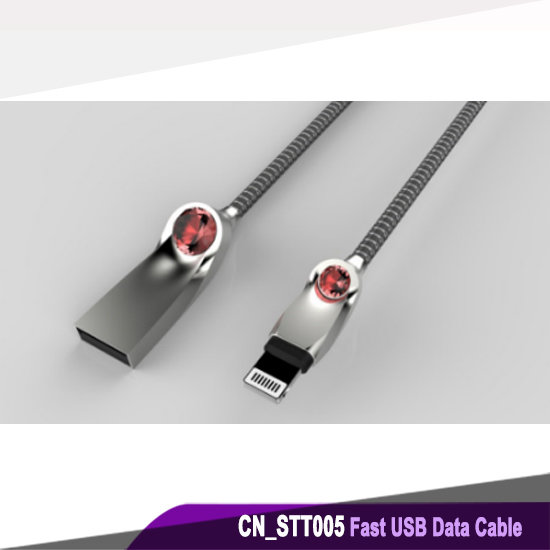Jade Zinc Alloy Fast Charging USB Data Cable - iPhone 5,6,7,8,plus,X series