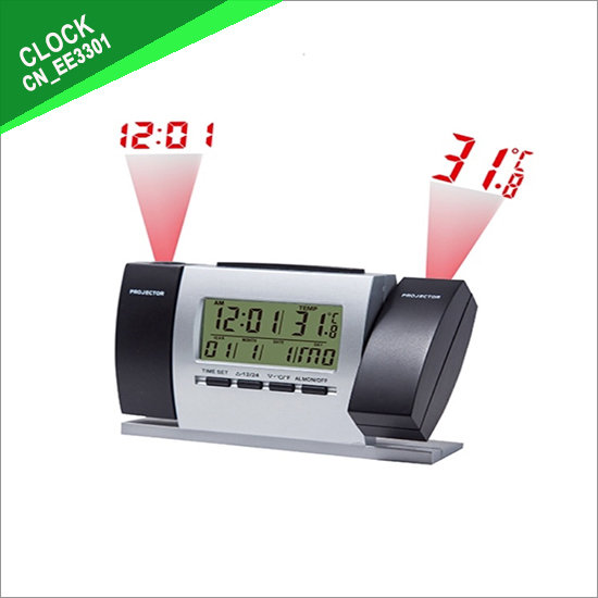 Projection Clock with Alarm And Snooze
