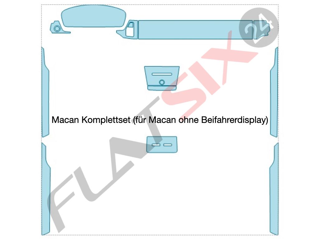 Macan complete protective film (without passenger display)
