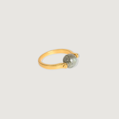 REAL WO Labradorite Crystal Healing Ring