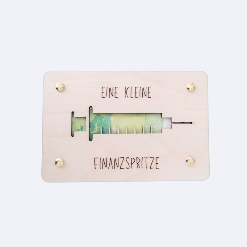 Geldgeschenk "Eine kleine Finanzspritze"