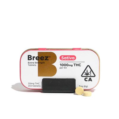 Breez 20mg Sativa Cannabis Tablets