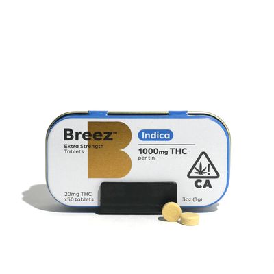 Breez 20mg Indica Cannabis Tablets
