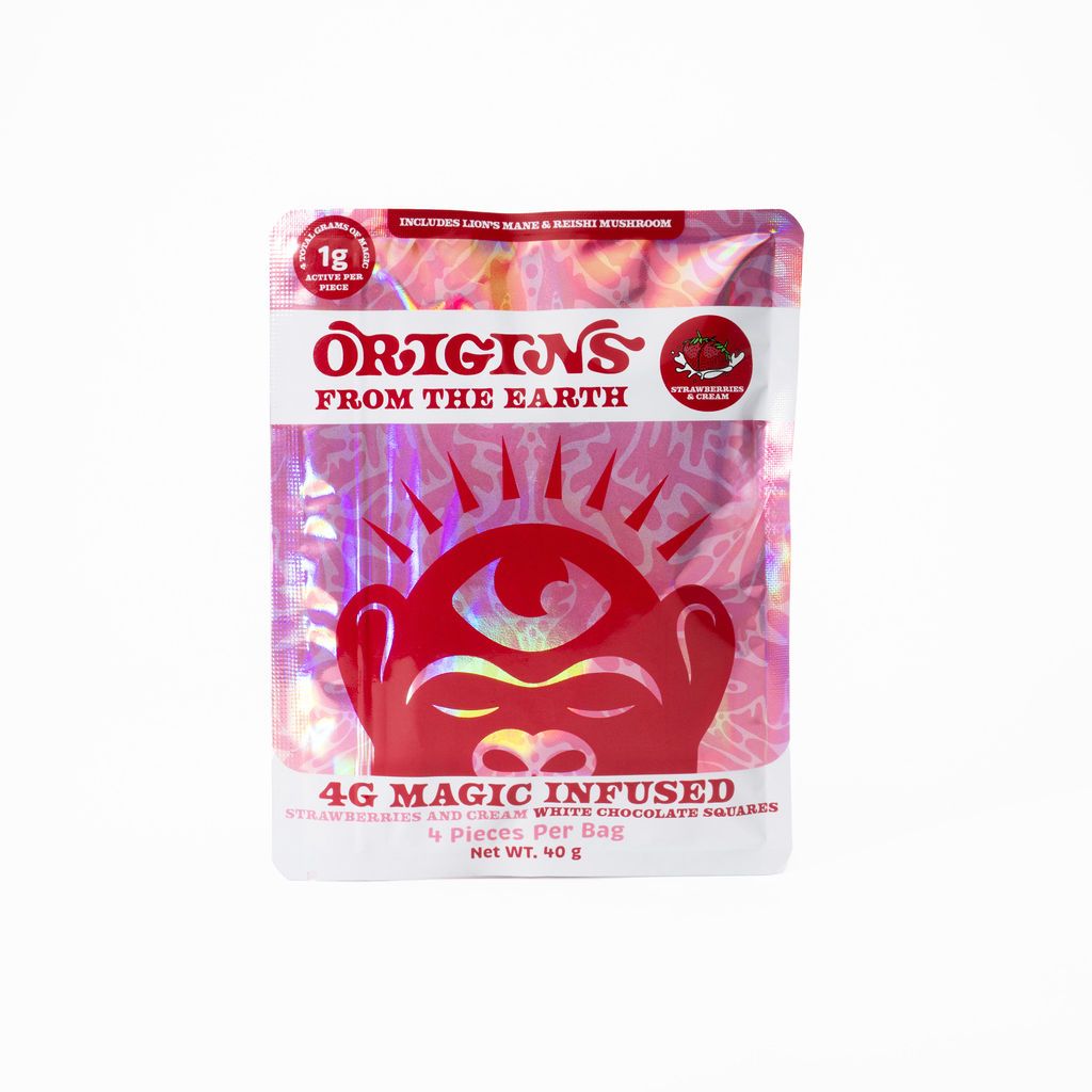 Origins Strawberries and Cream White Chocolate Squares