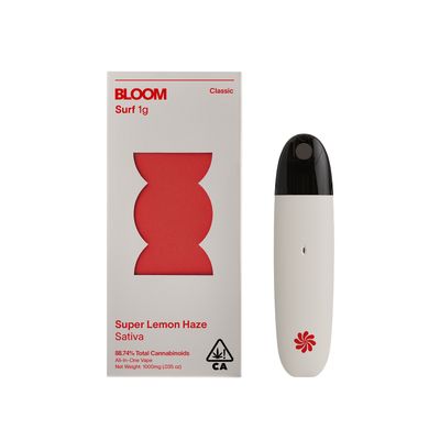 Bloom Super Lemon Haze 1g Distillate Disposable Vape