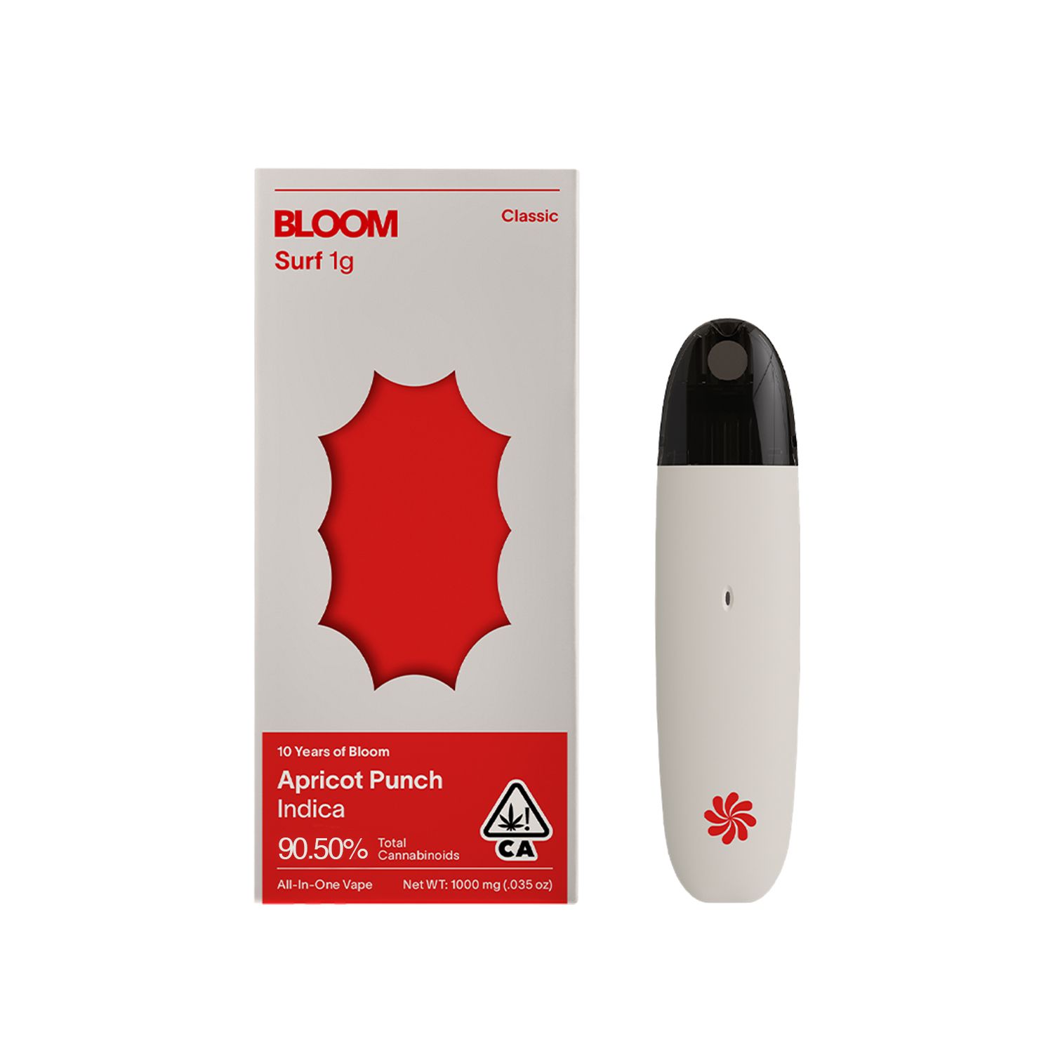 Bloom Apricot Punch  Distillate Disposable Vape 1g