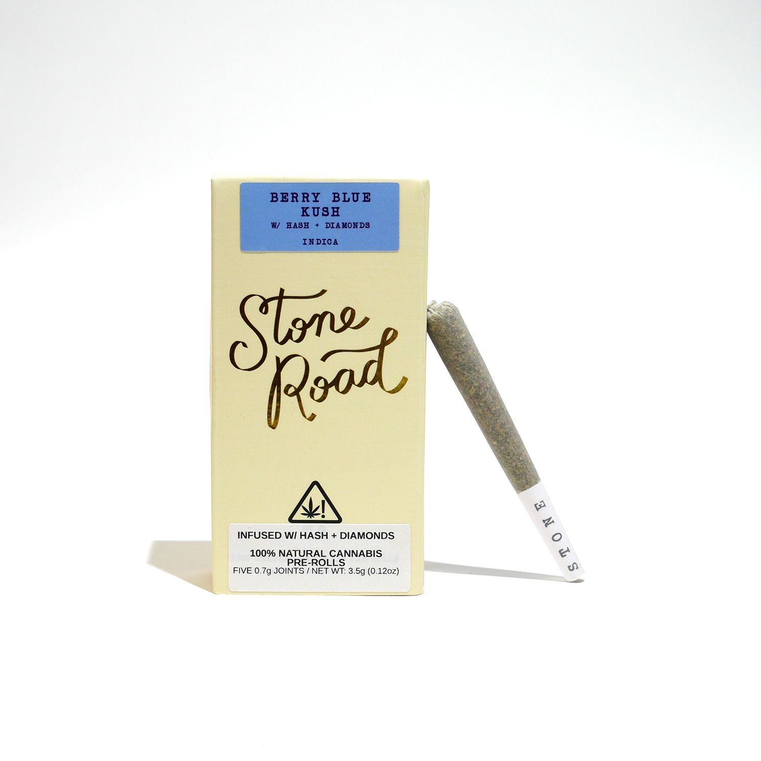 Stone Road Berry Blue Kush 5 Pack Infused Prerolls