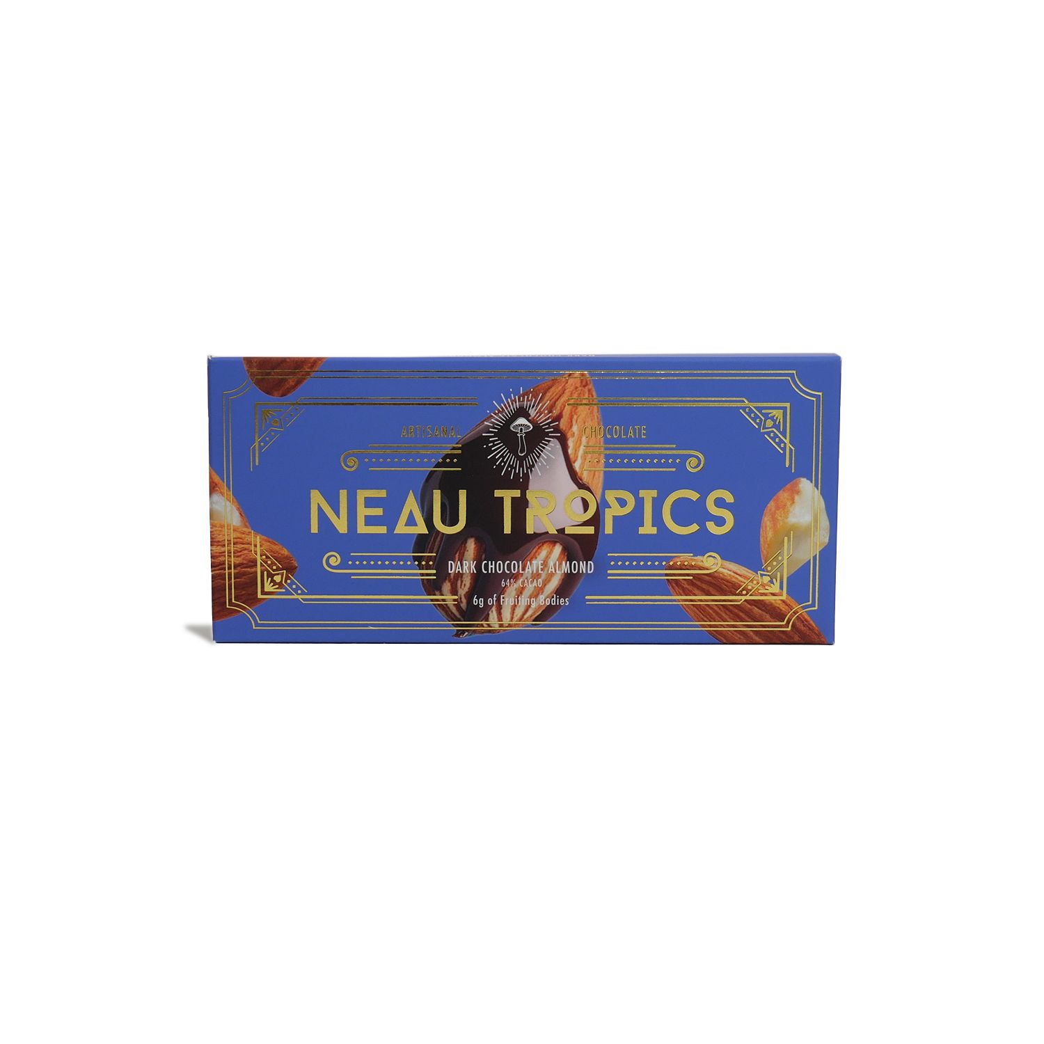 Neau Tropics 6g Plant Material Almond Dark Chocolate Bar