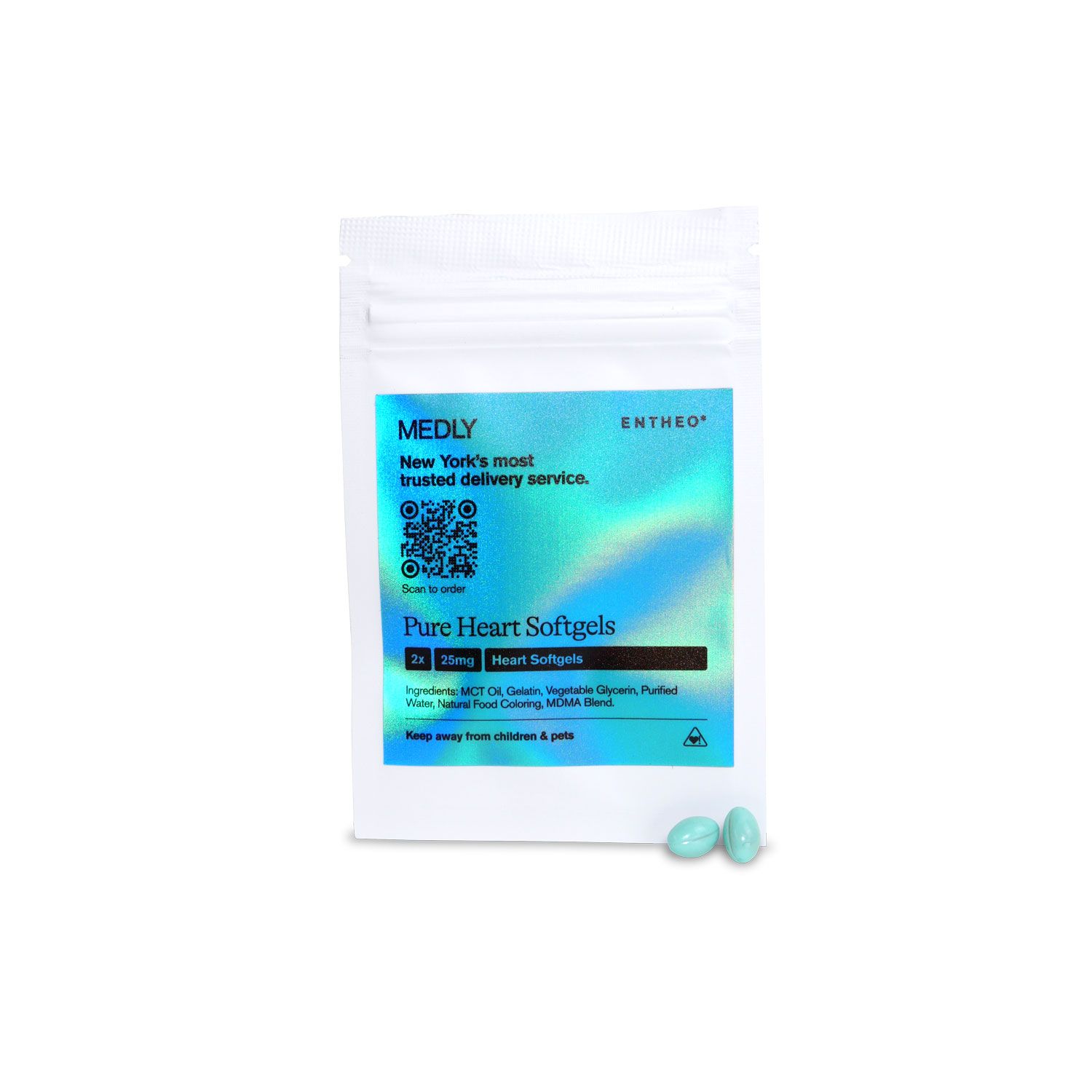 Entheo Heart Microdots Softgel 2 Pack Sample