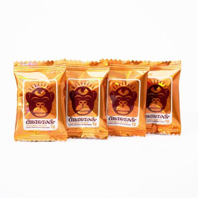 Origins Caramel Filled Dark Chocolate Squares