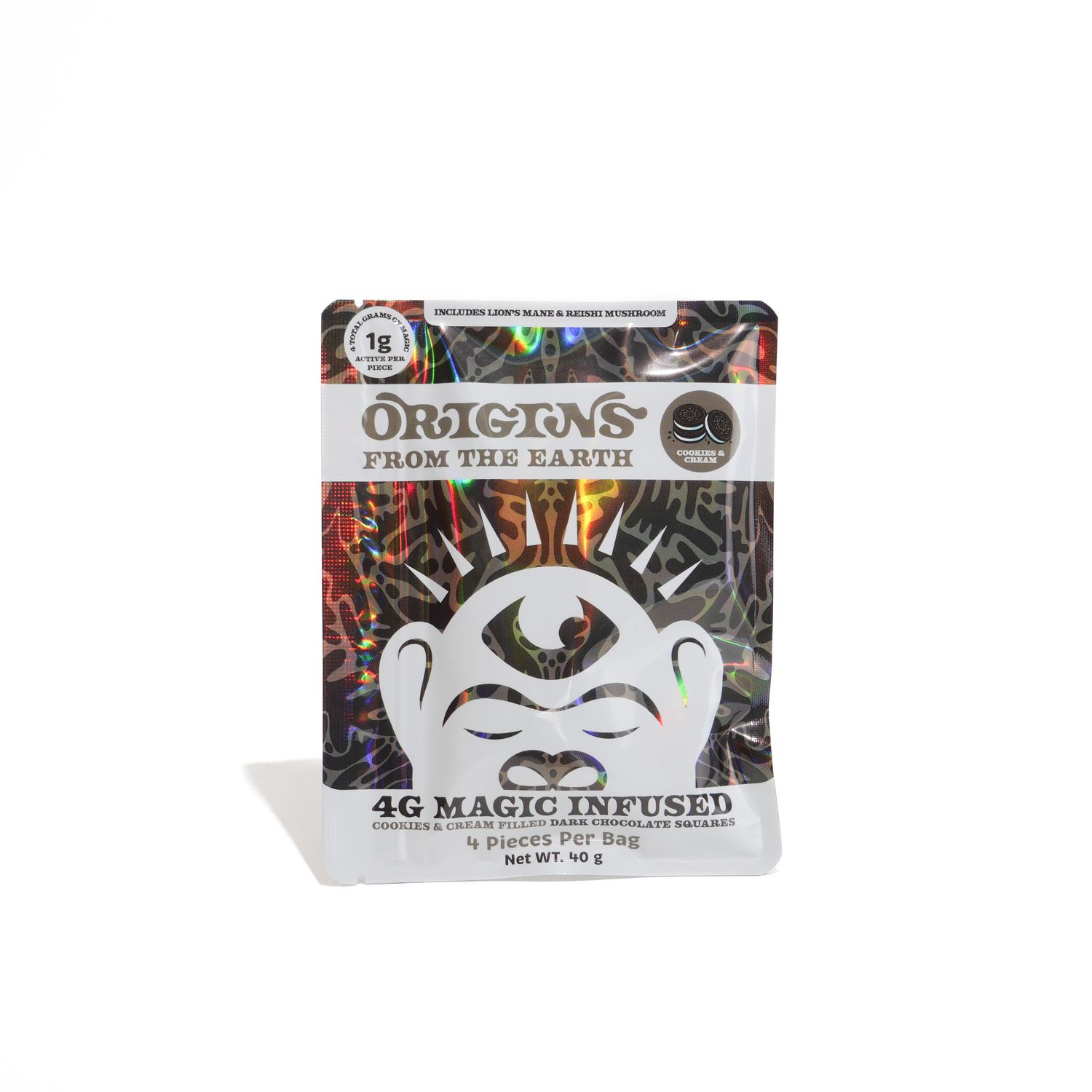 Origins Cookies and Cream Dark Chocolate Squares