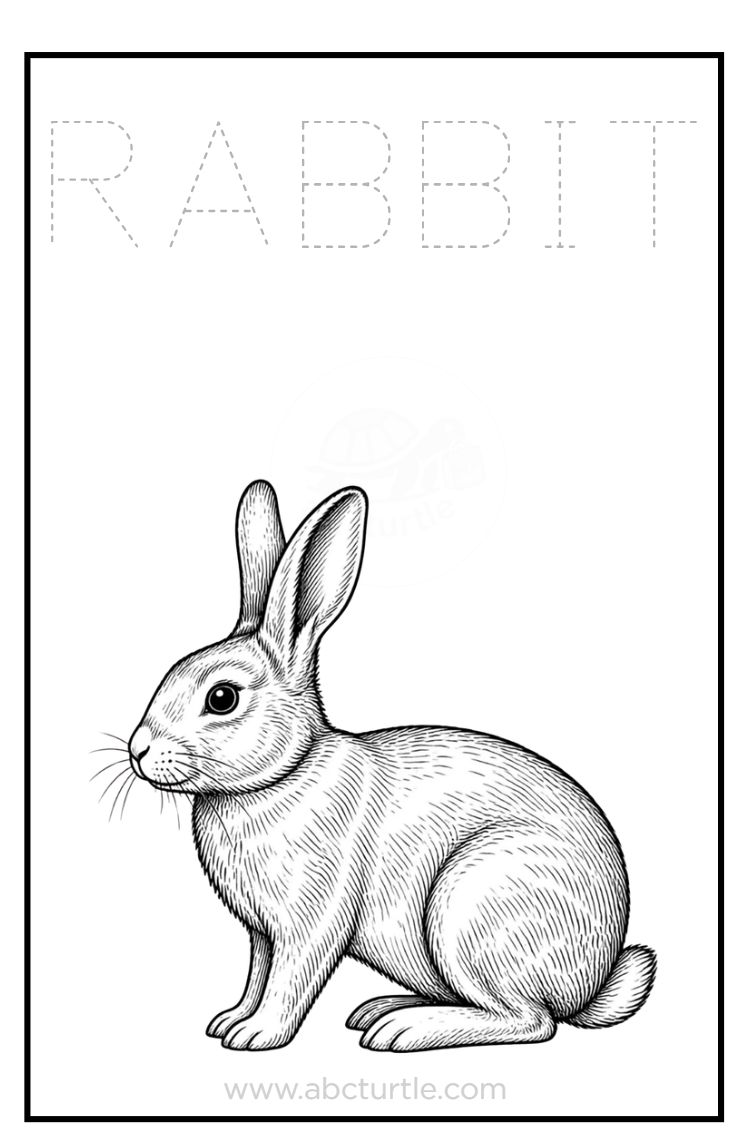 Tracing &amp; Coloring - ANIMALS - Pets, Farm, Wild, Forest, And Pong/Garden Animals