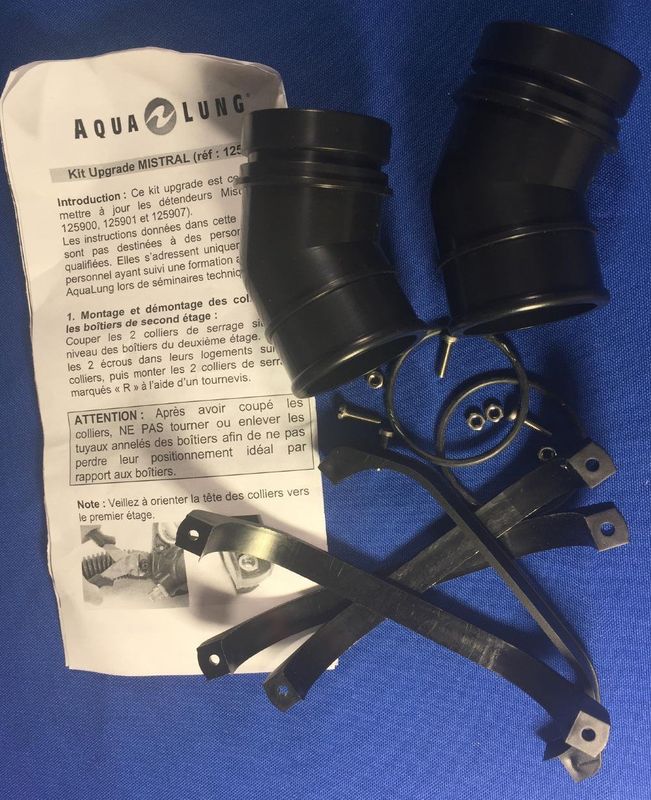 Mistral Double Hose Regulator Angled Connector Upgrade Kit