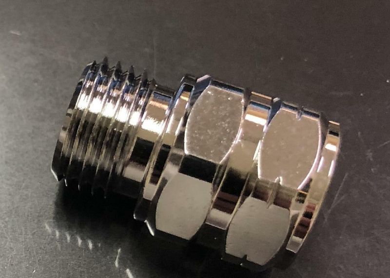 Hose Coupler 9/16-18 M to 3/8-24 F